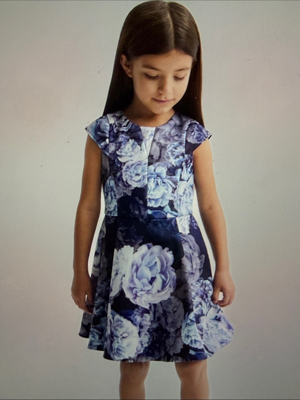 Reiss Floral Fit-and-Flare Dress size 9-10